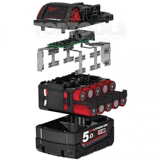 Акумулаторна Батерия Milwaukee M18B5 / 5.0AH REDLITHIUM-ION™