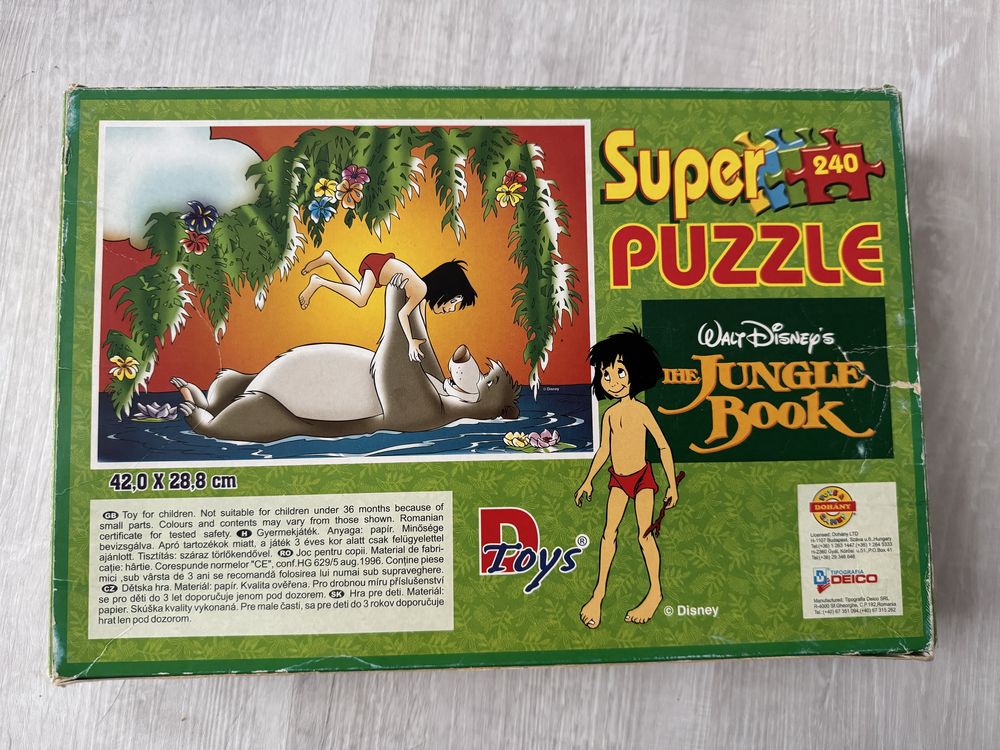 Puzzle Disney - Cartea Junglei 240 piese + 2 puzzle-uri mici