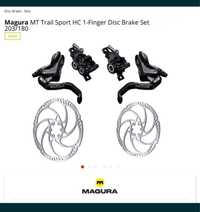 Magura MT Trail Sport HC 1-Finger + set discuri placute mtb downhill