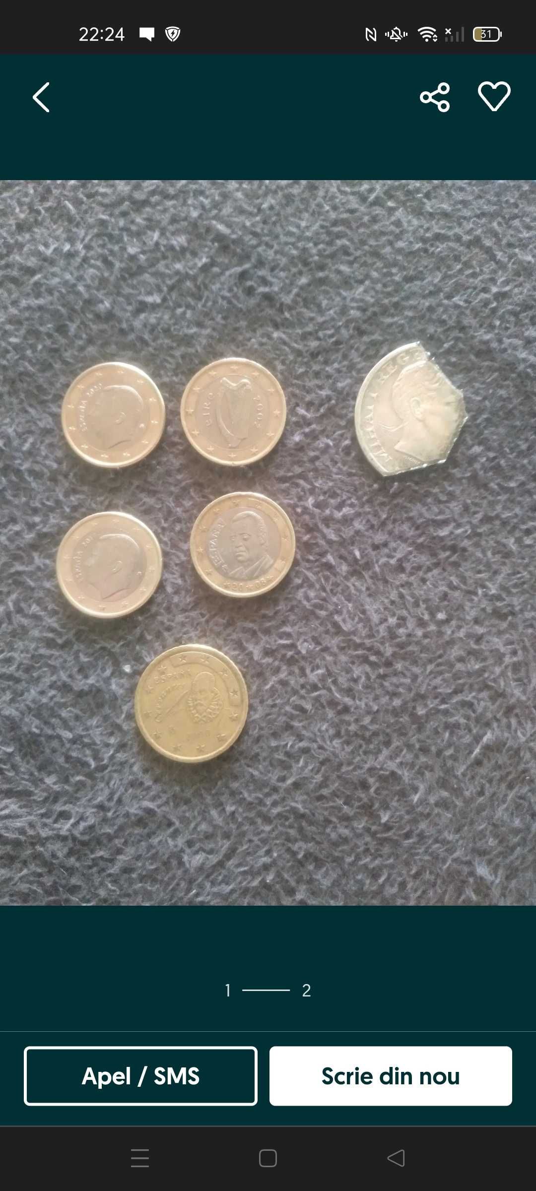 Vând monede colectionari