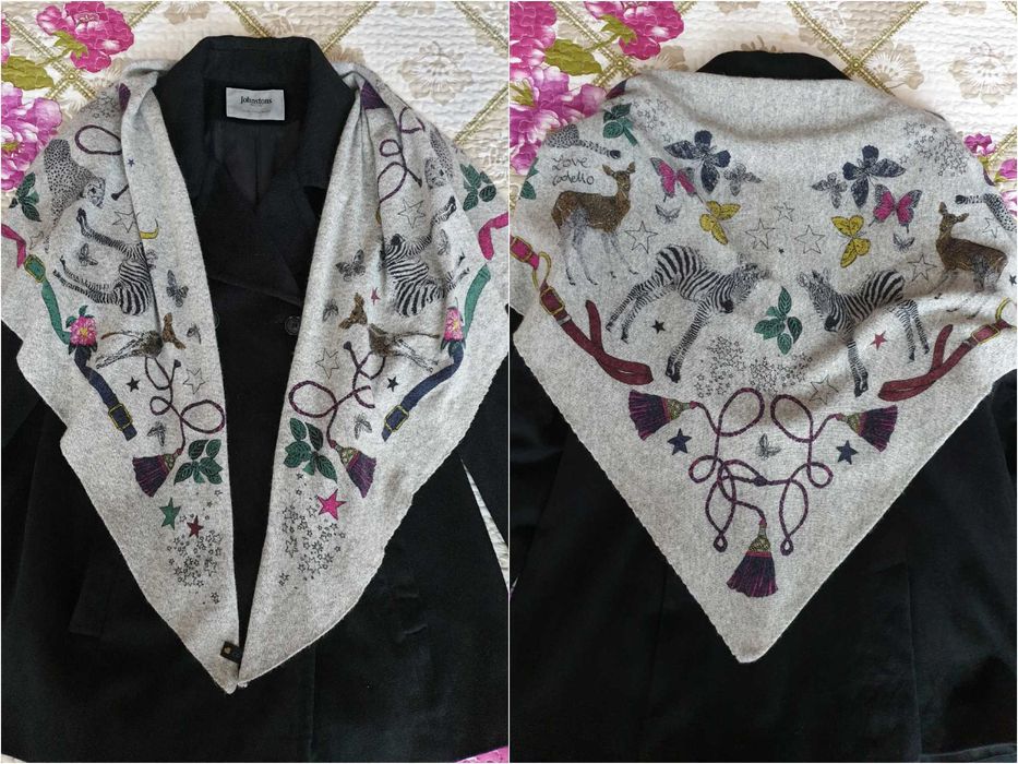 Fular sal casmir lana gri Codello Massimo Dutti Zara