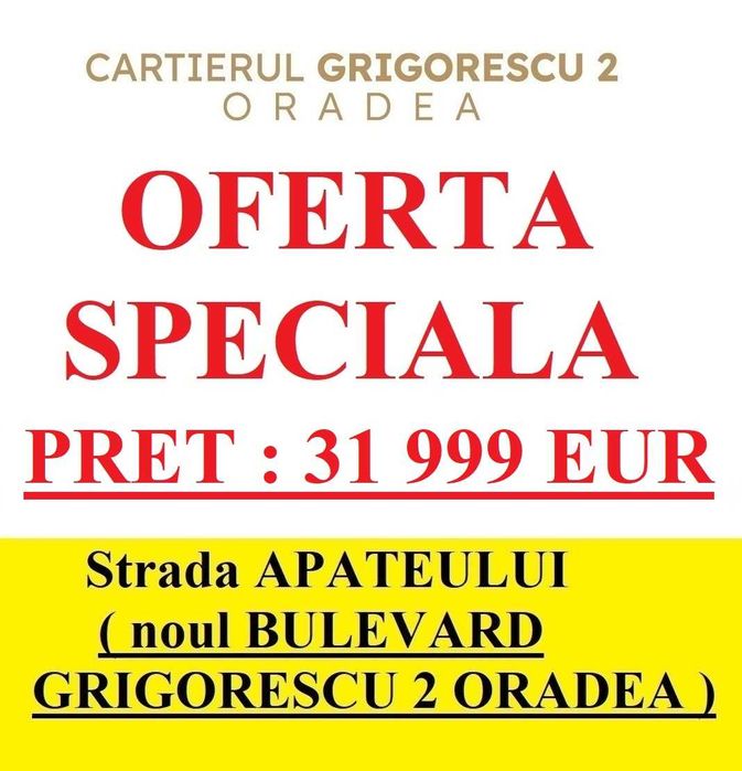 Parcela in Oradea Cartierul Grigorescu 2 la PADURE 500 mp teren