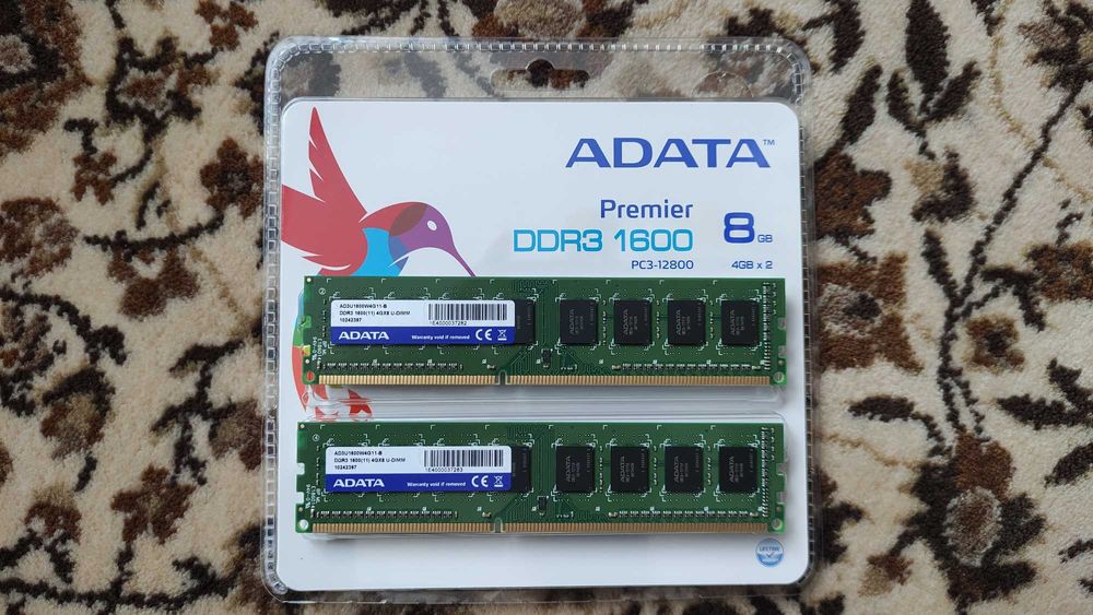 RAM памет ADATA DDR3 1600 8GB (4GB x 2)