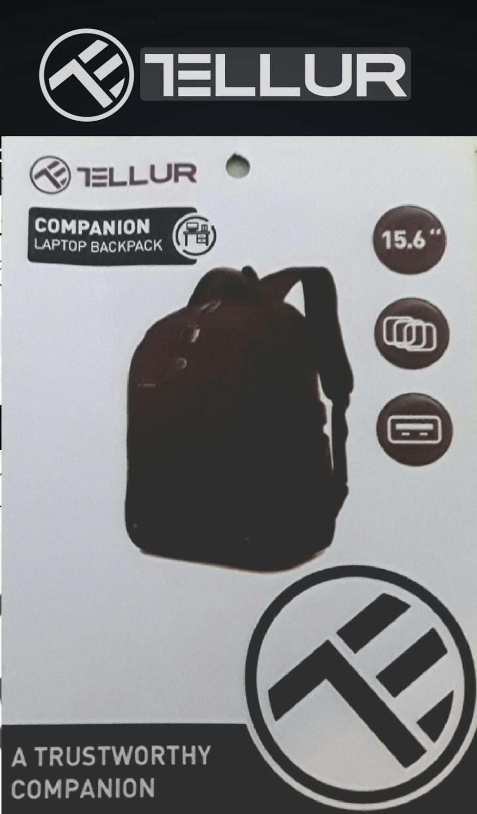Ghiozdan gen Rucsac Premium TELLUR CAMPINION LAPTOP Blackpack 15,6"NOU