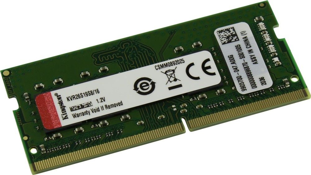 Kingston ОЗУ sobimm DDR4 16GB 3200, 2666