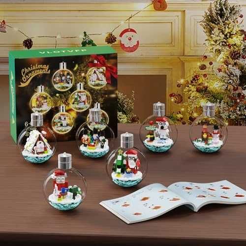 Коледни играчки за елха светлина 406 части Дядо Коледа, снежен човек