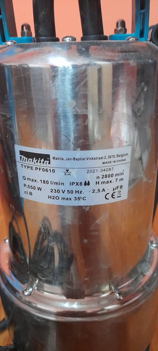 Vand pompa submersibila Makita550w noua