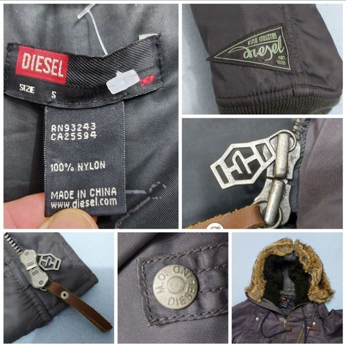 Geaca DIESEL parka, de iarnă, jacheta impermeabilă, mărimea S, de dame