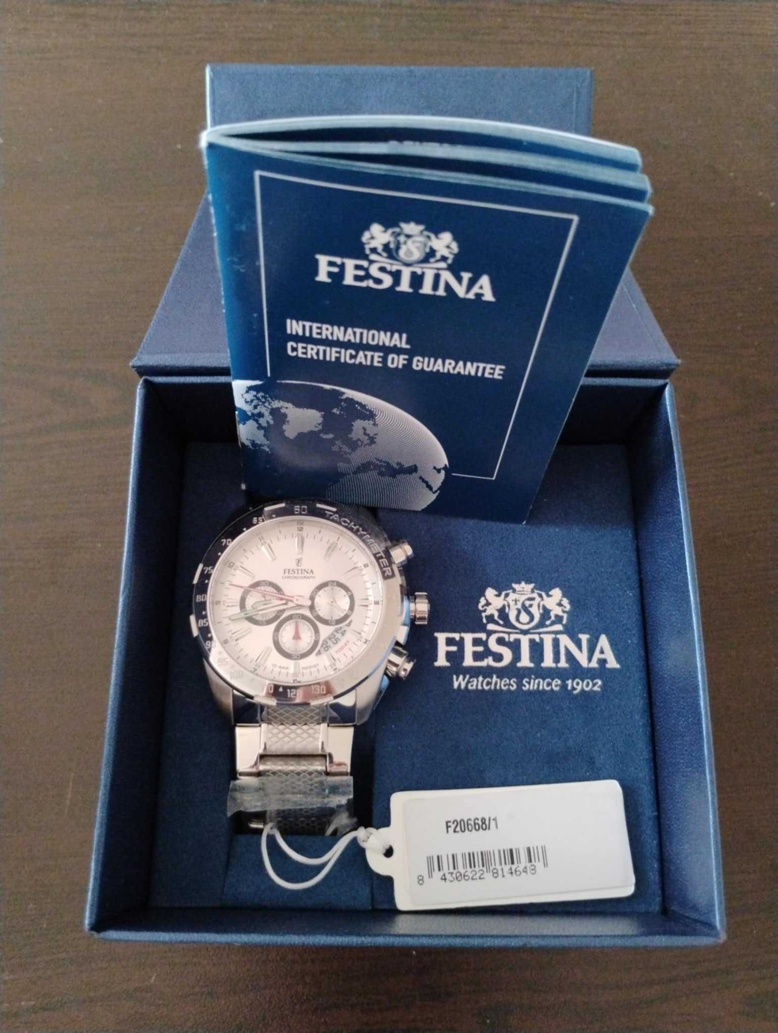 Festina Мъжки Часовник Chronograph Stainless Steel Watch F20668/1