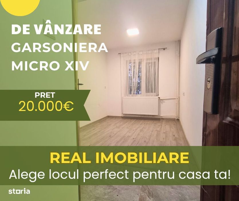 Garsoniera cu baie Micro XIV- parter !