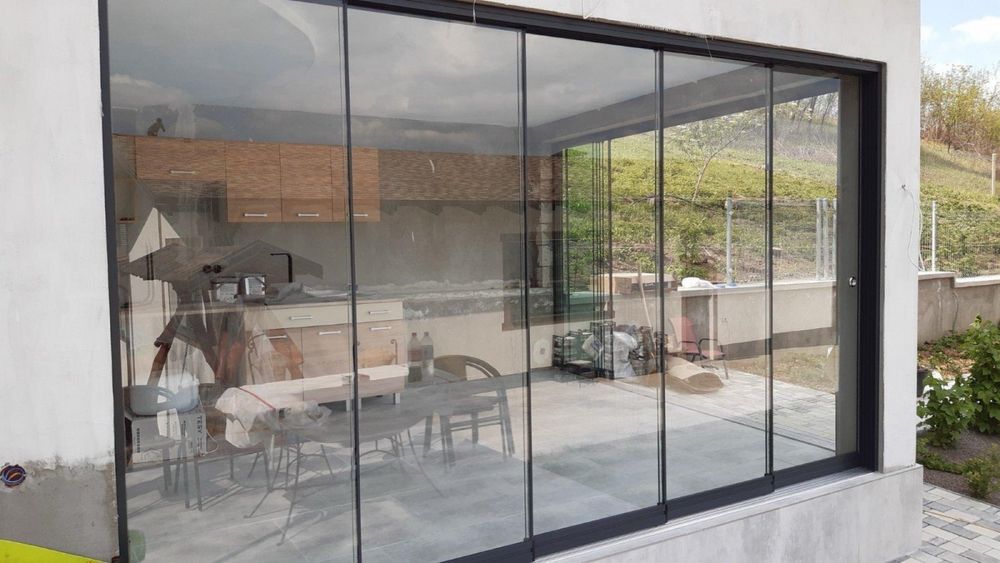 Sisteme Glisante ALUMINIUM si STICLA SECURIZATA-PT.Terase si Balcoane
