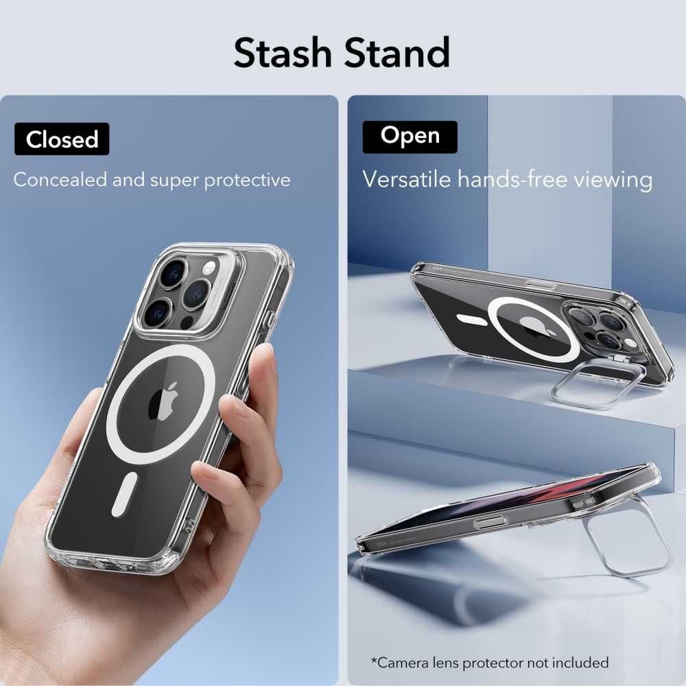 Калъф със стойка и MagSafe iPhone 15 Pro/Pro max от ESR Cloud