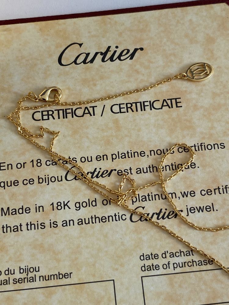 Colier Cartier Cui Aur 24K cu diamante