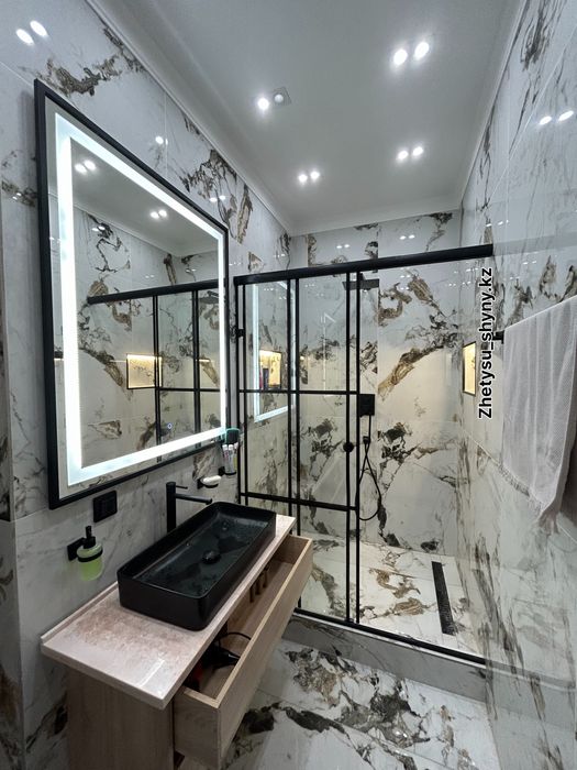 Душевая кабина, душ кабина, зеркала ,перегородки, перегородка, стекло