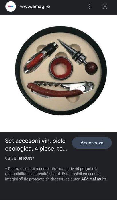 Set accesorii pt vin, Deluxe, Nobila Casa