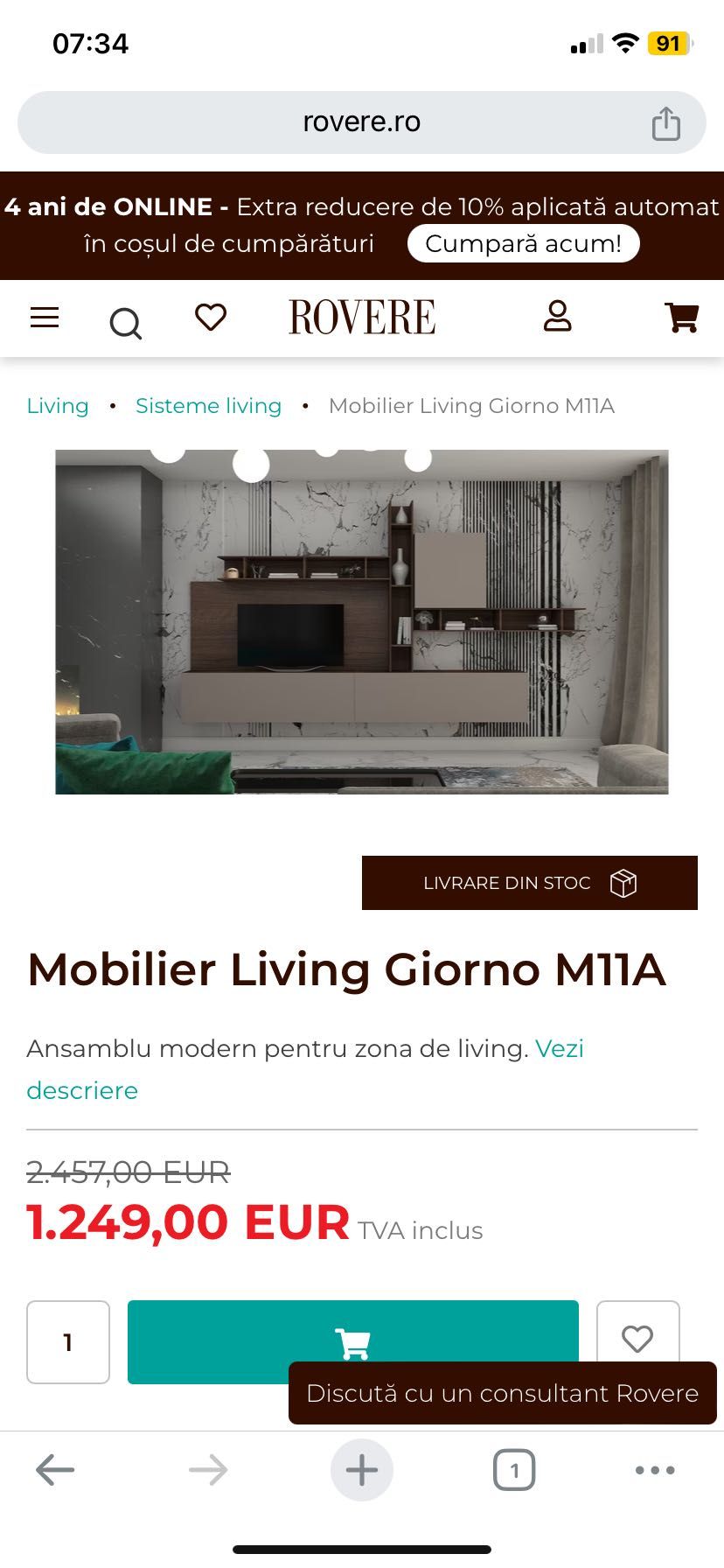 Sistem Living Giorno M11A