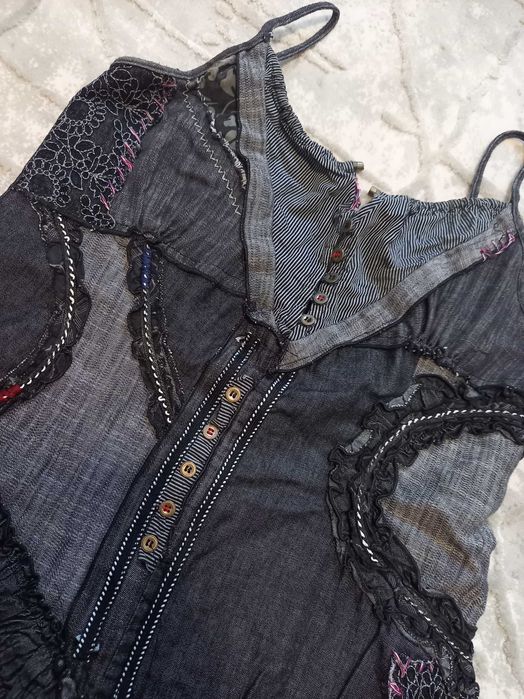 Парцалена рокля 100%  памук