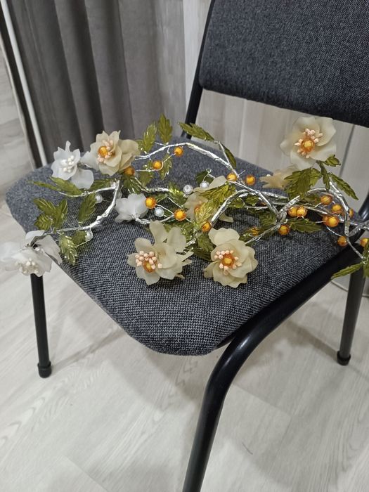 Букет цветов из стекляруса