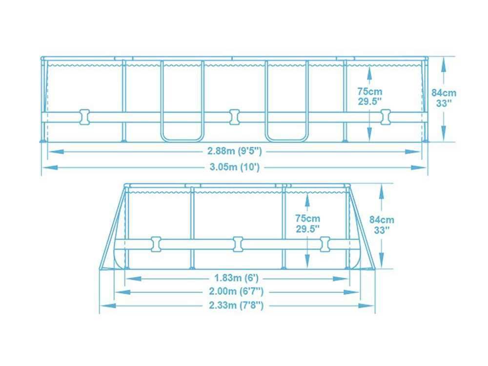 Басейн с конструкция, 305x200x84см., овал, Bestway 5614A Power Steel