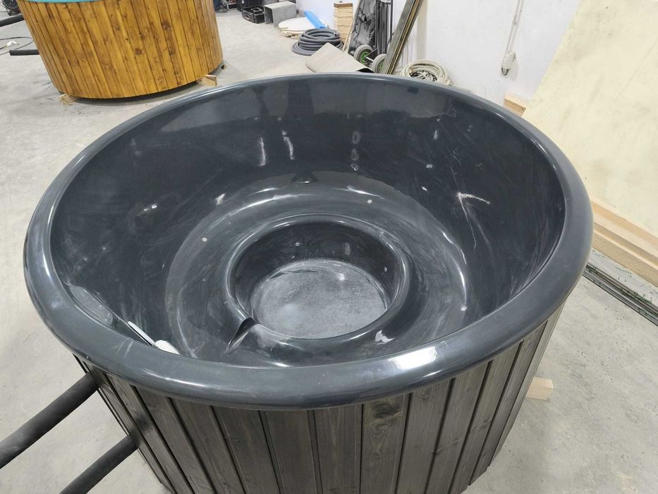 Ciubar fibra sticla diametru 2 m - soba exterioara inox 28kW