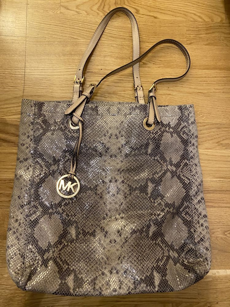 Geanta Michael Kors MK, piele de sarpe