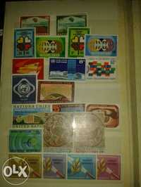 Колекция пощенски марки издание на ООН