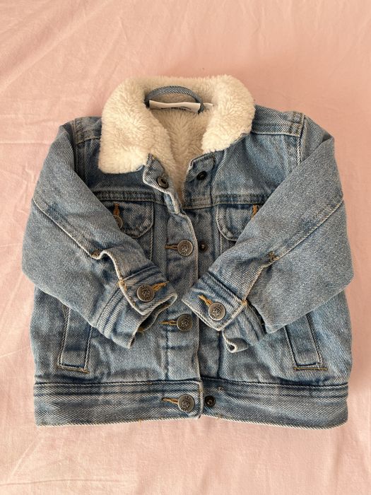 Детско ватирано дънково яке