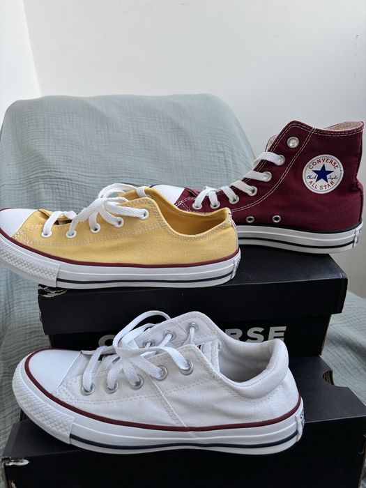 Converse - 3 perechi, marime 36.5. Preț: 85 lei/pereche.