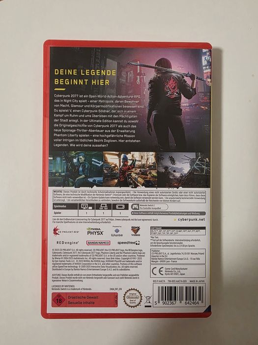 Joc Cyberpunk 2077 consola nintendo Switch 2