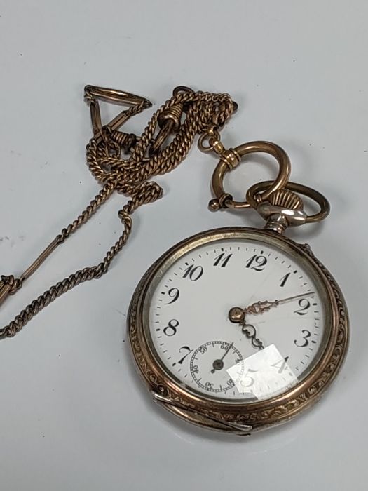 Ceas de buzunar Cylindre Argint 47 mm Funcționează excelent!