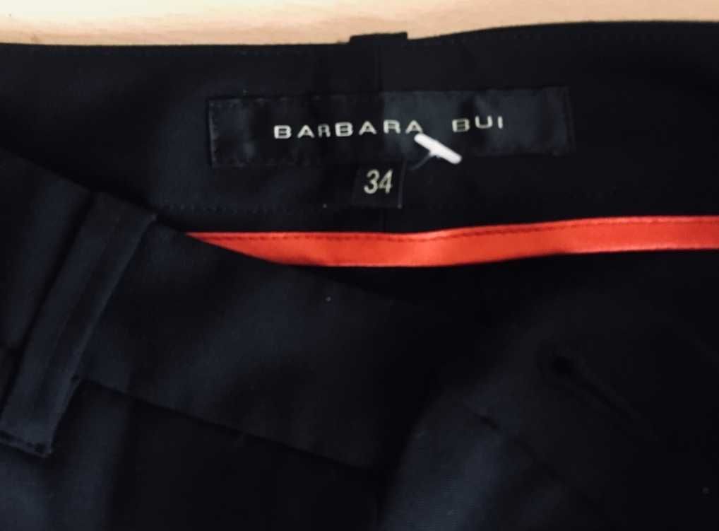 BARBARA BUI Superbi Pantaloni Lână Negru Classic Slim-Fit Casual