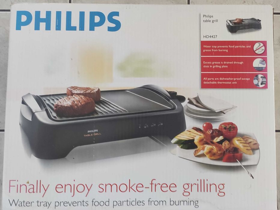 Продавам бездимна, незалепваща скара Philips HD4427
