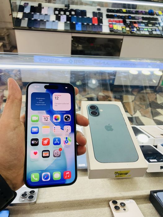 iPhone 16  128 gb teal yengide 15 sikl