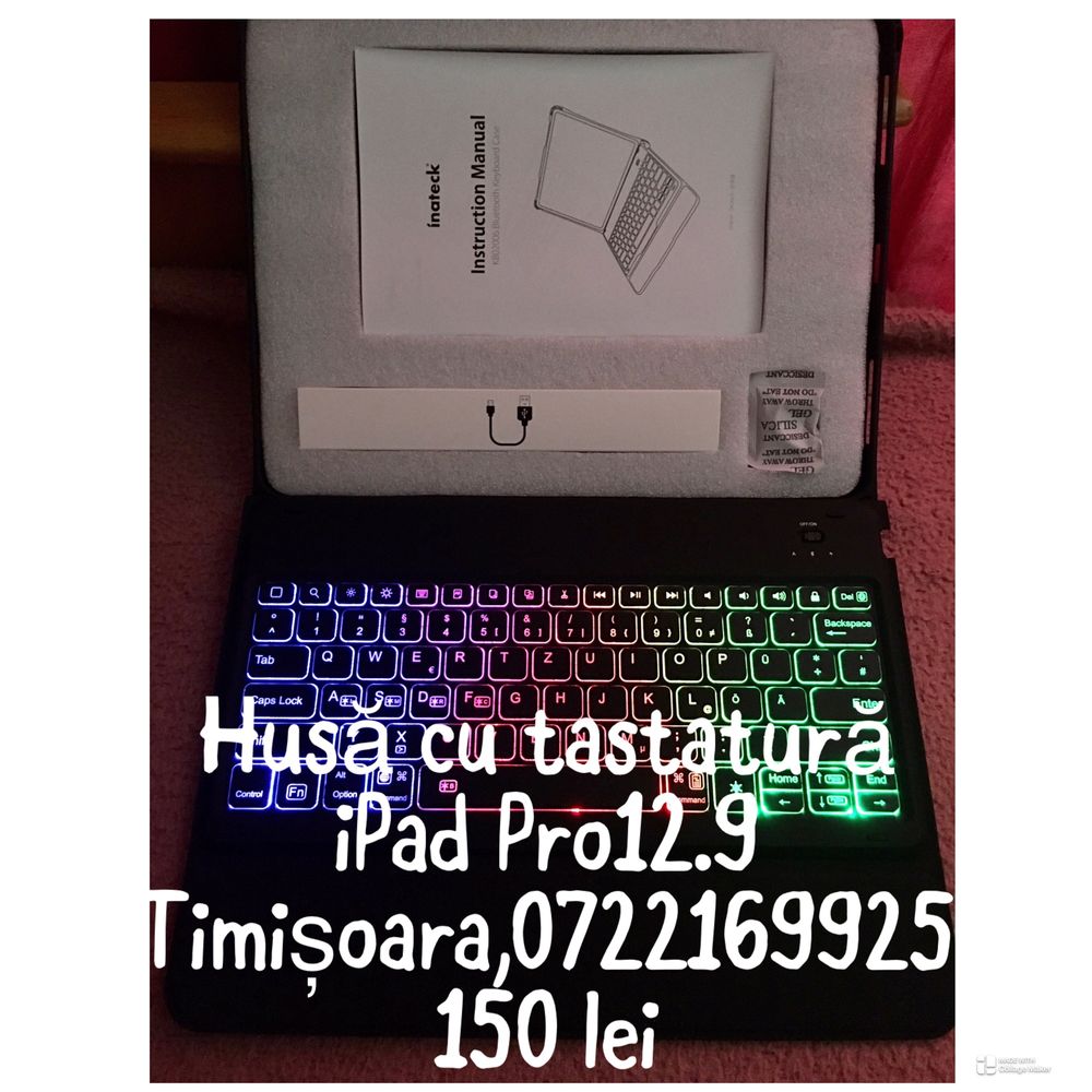 Husă cu tastatură iPad Pro 12.9