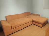 Ъглов диван + фотьойл втора употреба, запазени