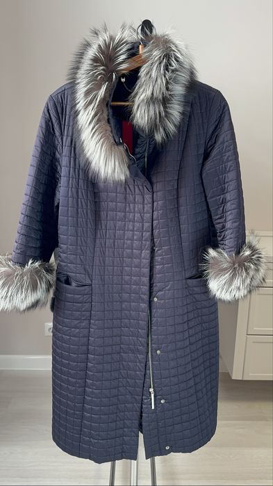 пуховик легкий, с воротником,