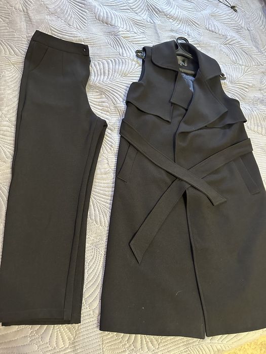 Двойка из качественной костюмной ткани: кардиган+брюки