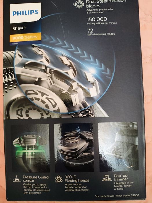 Shaver series 9000
Ел. самобр. за мокро и сухо бръснене със SkinIQ