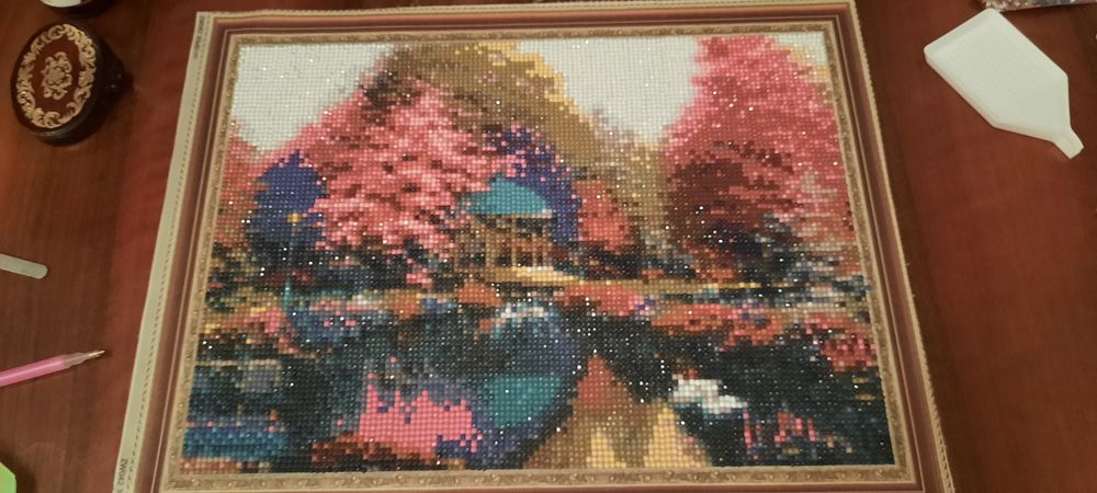 Tablou cu diamante peisaj cu natura