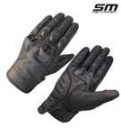 Manusi moto piele naturala perforata SM Titan marimi M, L, XL, 2XL Noi