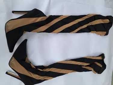 Pantof dama mas 37 cu inaltime stil dres toc 8 cm