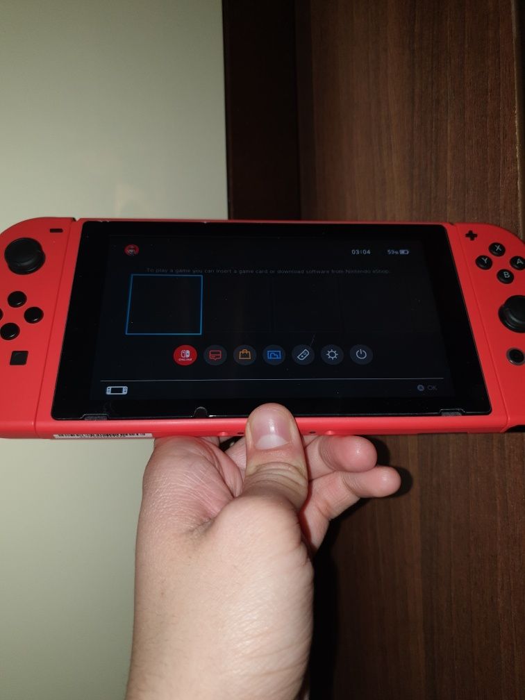 Nintendo Switch V2 Mario Red & Blue