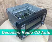 Decodare CD Navigatie COD radio Deblocare VW opel Nissan seat audi kia