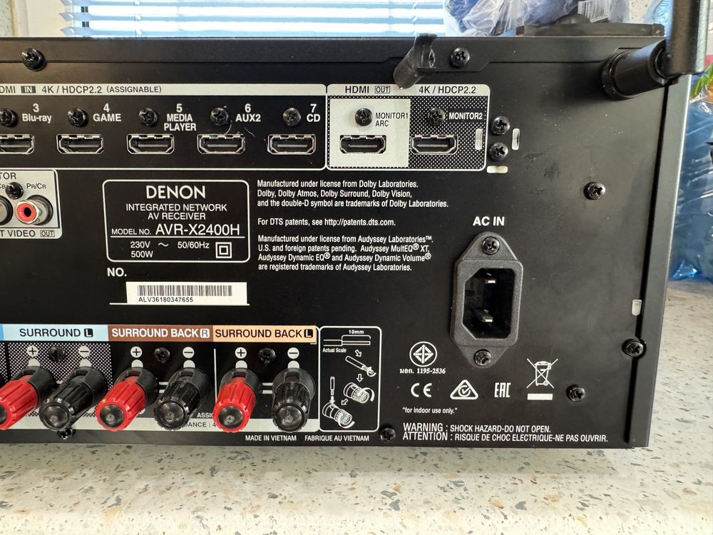 Denon AVR-X2400H resiver Качествен