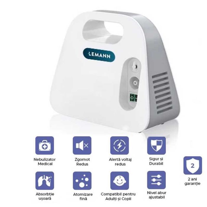 Aparat Aerosoli NOU Profesional Compresor Nebulizator Silentios Garant