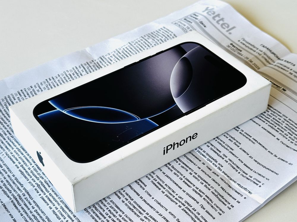 Iphone 16 Pro 128GB Black Titanium Гаранция 3 години