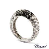 Inel Chopard 18k diamante albe si negre 2,74 marimea 50