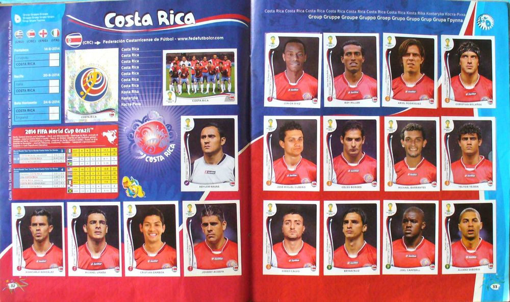 Официалния лицензиран стикер-албум FIFA World Cup Brasil'2014 Panini
