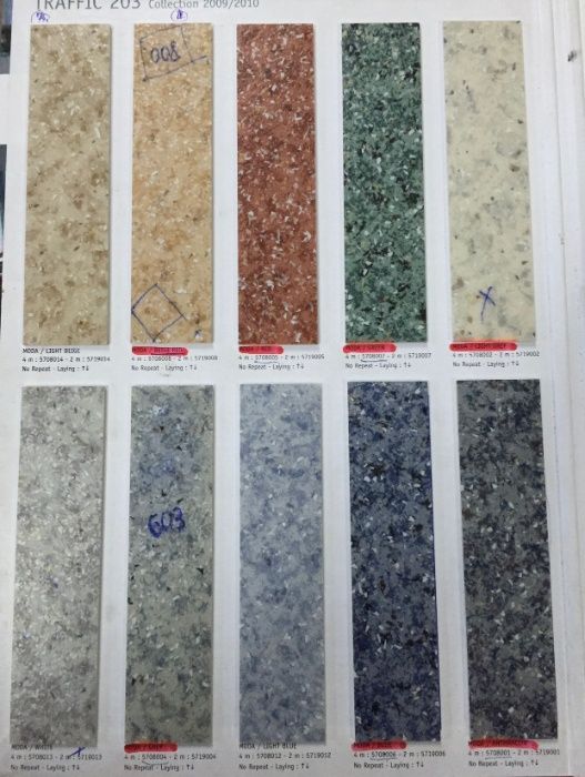 Linoleum antibacterian, antistatic