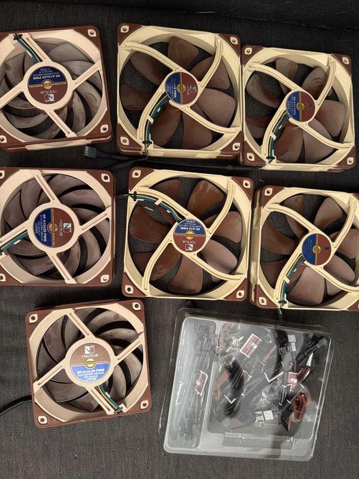 set de 4x Ventilatoarea Noctua AF14 G1 si 3x Ventilatoare Noctua AF12